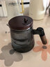 宣室堂泡茶壶家用茶壶新款飘逸杯耐热玻璃内胆泡茶杯一键茶水分离杯茶具 【烟灰款】飘逸壶650毫升650ml 实拍图