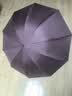 天堂伞 双人晴雨伞三折 晴雨伞三折10骨超大加固黑胶防晒伞 暗玫红 实拍图