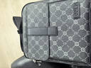 高尔夫GOLF单肩包男士大容量时尚印花斜挎包男竖款可装ipad手机包商务休闲小方包随身挂包男5I798466J灰配黑 实拍图