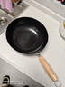 炊大皇炒锅铁锅无涂层多用大肚平底煎炒锅28cm氮化防锈不挑灶YD28CG 实拍图