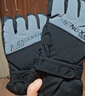 目丸保暖手套男女户外冬天骑行防寒风加绒厚触屏女防水冬季棉滑雪手套 9#深灰色 深度暖手套-男款 实拍图