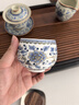 不拙青花描金羊脂玉主人杯个人专用泡茶单杯白瓷陶瓷功夫茶客人杯子 实拍图