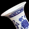 傲世景德镇陶瓷器青花瓷花瓶工艺品客厅摆件玄关办公室博古架装饰品 青花缠枝莲赏瓶+底座+证书 实拍图