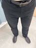 与狼共舞【棉弹舒适】休闲通勤中腰弹力舒适百搭男士长裤 001黑色 33  实拍图