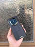 皮皮壳【360新升级】适用于华为MateX7双中轴保护360°全包防摔腕带华为x7手机壳真皮翻盖曜石黑保护套 实拍图