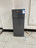 HYUNDAI（韩国现代）小冰箱迷你小型家用冷藏冷冻宿舍出租房办公室双开门二门电冰箱节能省电 100L灰【租房神器+行业热卖】 实拍图
