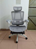 南皇人体工学办公椅电竞椅久坐打游戏办公室椅子久坐不累人工力学座椅 镂空双背白-4级杆-尼脚-带搁脚-155°任意后躺 120-155度(含) 联动扶手 实拍图