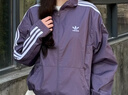 adidas宽松日常舒适运动夹克外套男女春季新款阿迪达斯官方三叶草   暗紫罗兰 (推荐选大一码)   XS 实拍图