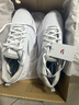 安踏云逸小黑鞋丨男鞋运动鞋子夏季皮面防泼水透气软底白色跑步休闲鞋 【皮面防泼水神器】安踏白/灰-4 42 实拍图