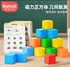 魔磁玩家（ MAGPLAYER）磁力方块磁力积木几何教具儿童魔方玩具索玛立方体礼物32粒3.3cm 实拍图