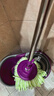 美丽雅旋转拖把 家用手压甩水单拖不带桶拖把杆配件 拨片锁扣(无桶紫色款) 实拍图