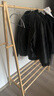 稳纳衣架落地实木衣帽架卧室衣架可折叠置物架简约晾衣服架子1.2米 实拍图