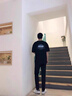啄木鸟冰丝裤子男夏季薄款弹力速干高档休闲裤男大码透气户外运动直筒裤 黑色直筒+灰色直筒【2条装】 XL 【115-135斤】 实拍图