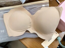 ubras虞书欣同款无尺码粉底液内衣女无痕隐形无钢圈背心文胸罩冷桃粉 实拍图