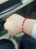 中国黄金（CHINA GOLD）平安扣黄金手链女款足金本命年红绳七夕情人节礼物送女友老婆实用 【京速达】吉祥平安扣-红绳 实拍图