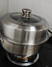 美厨（MAXCOOK）蒸锅 加厚不锈钢30CM单层蒸锅火锅汤蒸锅 燃气电磁炉通用 实拍图