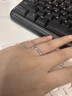BJYLS999足银戒指女男素圈食指环小众开口纯银尾戒饰品生日礼物送女友 【999足银】极简素圈戒指-女款 实拍图