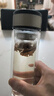 【京东物流配送】高硼硅双层玻璃杯大容量泡茶杯水杯子茶水分离杯 【双层加厚】茶杯350ml1只 实拍图