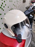 凤凰（Phoenix）新国标电动车头盔双镜片3/4半盔亮杏 男女四季通用电瓶车头盔冬季保暖骑行安全帽 实拍图