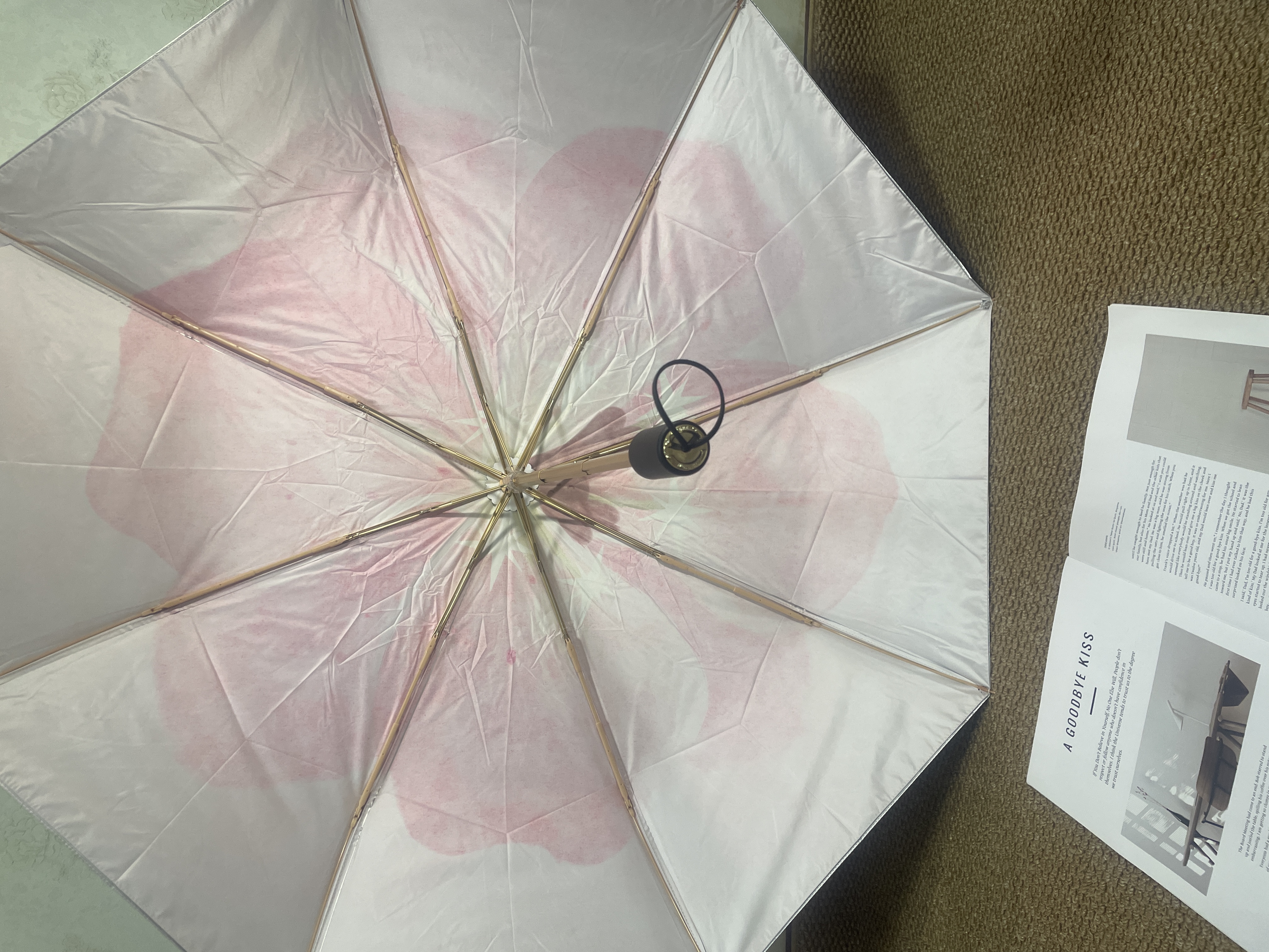 范爷家遮阳伞加大防晒伞三折晴雨两用女防紫外线双层雨伞防风银胶太阳伞UPF50+高倍防晒 实拍图