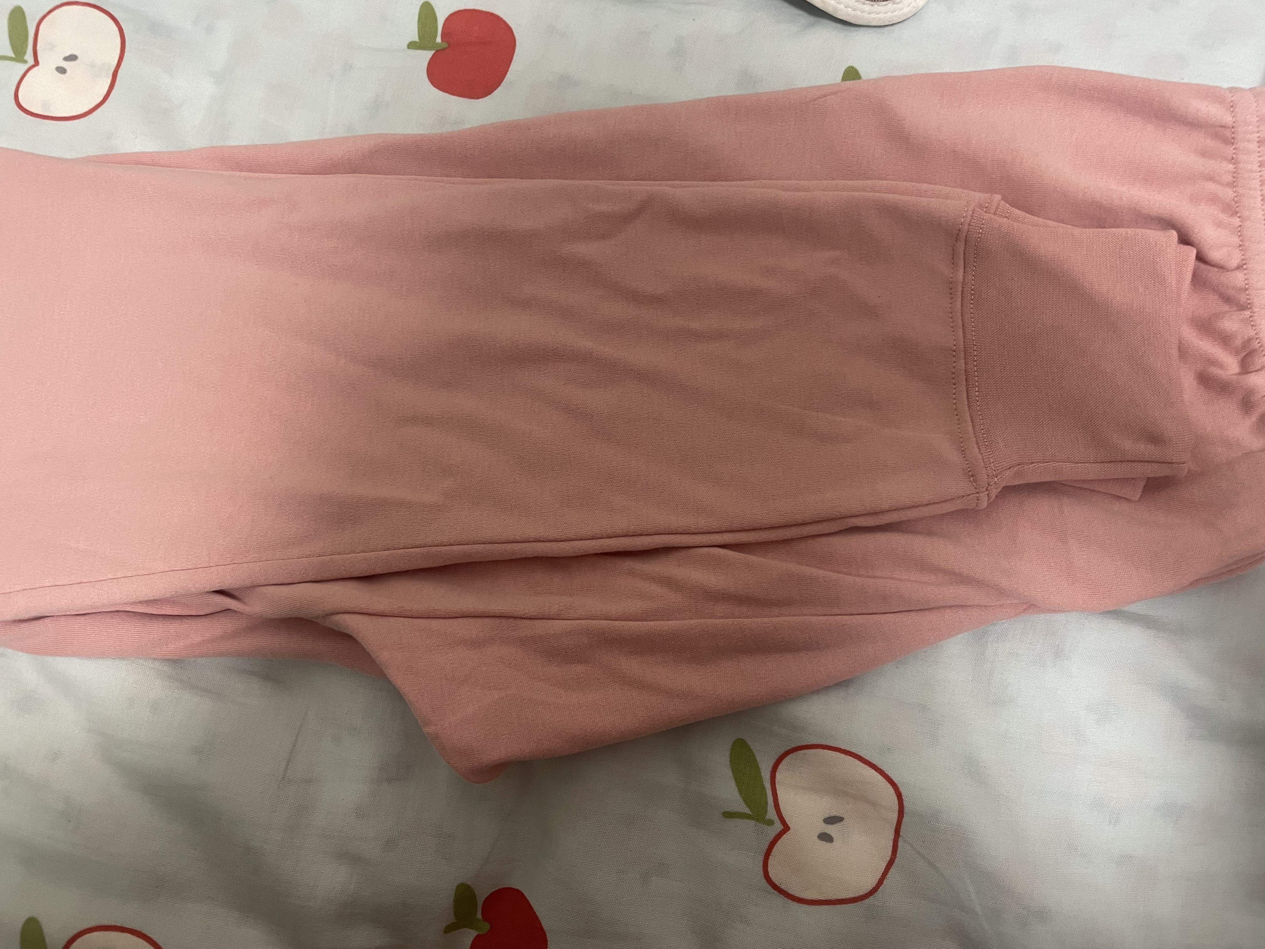 AB女士秋冬纯色纯棉磨毛保暖打底秋裤单件贴身女款柔软长裤棉毛裤 藕粉 1条 L 推荐115斤以内【5°-15°】 实拍图