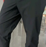 利郎轻薄休闲裤男凉感裤子夏季男冰丝裤弹力商务男裤薄款裤子 黑色-长裤26款 G6XXK00501 31 (165/78A) 实拍图
