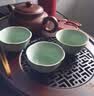 祥业 汝瓷开片可养汝窑茶杯茶具套装功夫品茗杯普洱品杯汝瓷主人单杯 菊花茶杯 实拍图