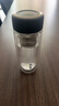 希乐玻璃杯双层玻璃水杯高颜值男士商务办公茶水分离杯便携泡茶杯子 实拍图