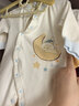 爱宝适婴儿连体衣a类纯棉春秋宝宝爬服外出服和尚服月亮熊73cmT214 实拍图