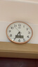 康巴丝（Compas）挂钟客厅静音走时卧室简约日历石英钟表挂墙时钟 c2855Y 金色26cm 实拍图