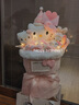 AWHAHelloKitty玩偶花束库洛米卡通毛绒玩偶花束生日礼物送女朋友 生日帽hellokitty玩偶花束+礼袋灯串 实拍图