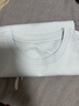 拇指白小T【水光魔术】二代三防短袖T恤春夏新款纯棉经典上衣 白小T蓝女 M 实拍图