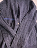 优衣库女装纽花圆领针织开衫/毛衣外套空调衫通勤488123 488123/69藏青色 M 实拍图