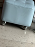 家逸（JIAYI）万向轮移动小凳子客厅茶几沙发凳家用矮凳滑轮板凳软包换鞋脚踏凳 实拍图