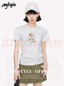 MJ STYLE纯棉短袖T恤男女2026年夏季出游宽松休闲百搭美式复古半袖上衣 实拍图