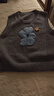 三彩2026春季新款针织马甲花朵圆领无袖毛衫宽松叠穿M 花灰色 M 160/84A 实拍图