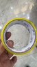高粘度加厚透明胶带快递打包胶带纸封口胶布封箱胶带大卷透明胶带 透明黄胶带4cm宽*25米长 1卷 实拍图
