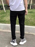 啄木鸟冰丝裤子男夏季薄款弹力速干高档休闲裤男大码透气户外运动直筒裤 黑色直筒+灰色直筒【2条装】 2XL 【135-150斤】 实拍图