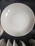 洁雅杰陶瓷盘家用白瓷盘子8英寸中式釉下彩餐盘菜盘汤盘微波炉可用6只装 实拍图