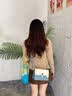 纪诗哲包包女包2026新款女士单肩斜挎小方包送老婆女友七夕情人节礼物 蓝色 品牌礼盒装 实拍图