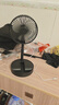 伸缩折叠小风扇家用静音充电型办公台式USB桌面宿舍大风力无线夏台面落地两用折叠电风扇 【直插无调档开关】随机颜色 实拍图