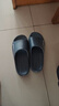 回力厚底防滑男女士凉拖室内外穿软底洗澡浴室拖鞋HL0212蓝灰44-45 实拍图