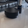 洋意悦岩板茶几客厅轻奢高级感移动茶几小户型家用折叠边几现代简约圆形 纯黑岩板【80+60灰玻璃组合】 实拍图
