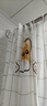 访客 浴帘 优质涤纶加厚免打孔浴室防水隔断帘 柯基款1.8-2米带挂环 实拍图