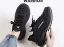 回力（Warrior）官方男鞋夏季2026新款休闲跑步鞋舒适鞋子男士运动鞋男黑卡其41 实拍图