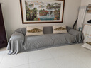 京东京造超耐沙发巾雪尼尔沙发盖布奶油风沙发套罩沙发盖毯 灰色180*420cm 实拍图