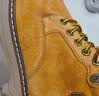 骆驼（CAMEL）王俊凯同款冬加绒户外工装马丁大黄靴男 G122W7757TR 金黄 40 实拍图