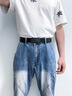 花花公子皮带男士真皮无牙内扣式自动扣纯牛皮腰带年轻人商务潮流裤带 03纯黑商务内穿扣 实拍图