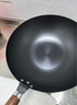 京严炒锅章丘款铁锅无涂层炒菜不粘锅家用精铁锅具燃气电磁炉用已开锅 【燃气灶专用】适合5-8人  赠盖铲  直径 34cm 百年工艺｜传统铁锅｜健康不沾 实拍图