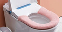 多样屋马桶垫坐垫秋冬坐便垫家用马桶圈通用加厚加大尺寸简约风高档高级 浅蓝 1个 1包 实拍图